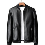 Classic Black Premium Sheepskin Leather Bomber Jacket for Men