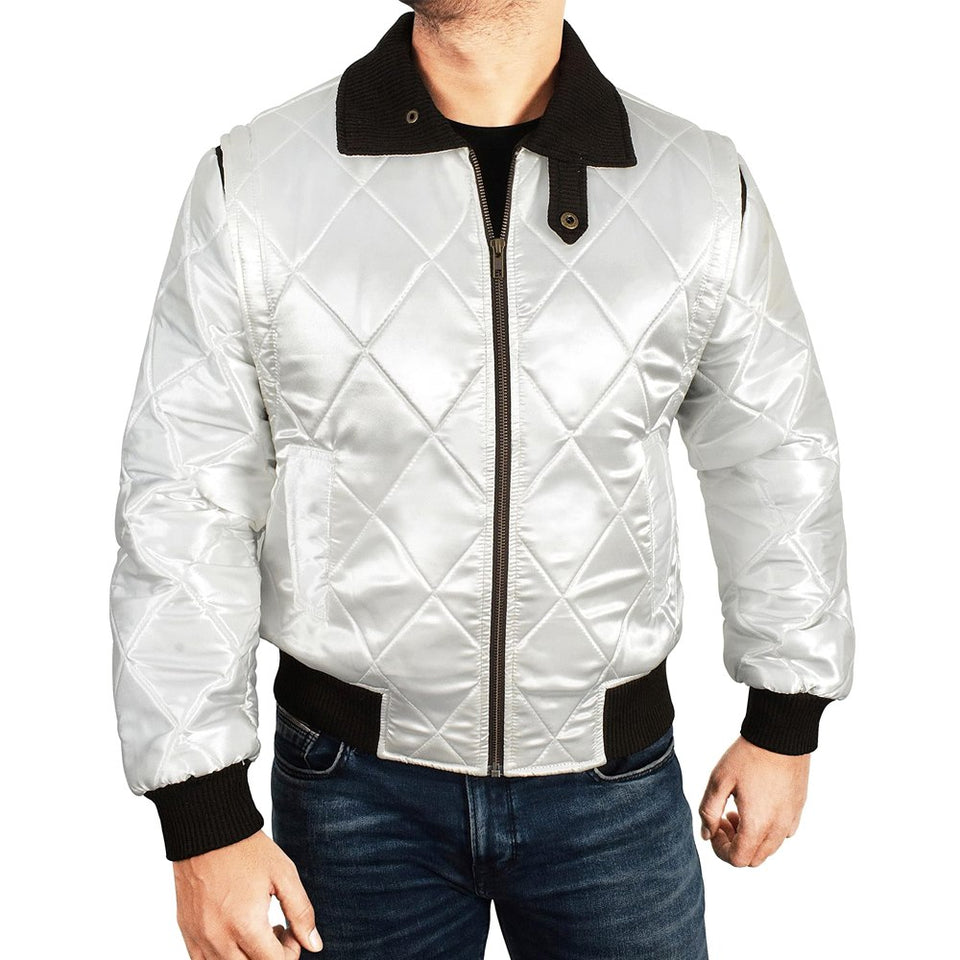 Scorpion Bomber Satin Quilted Costume For Men