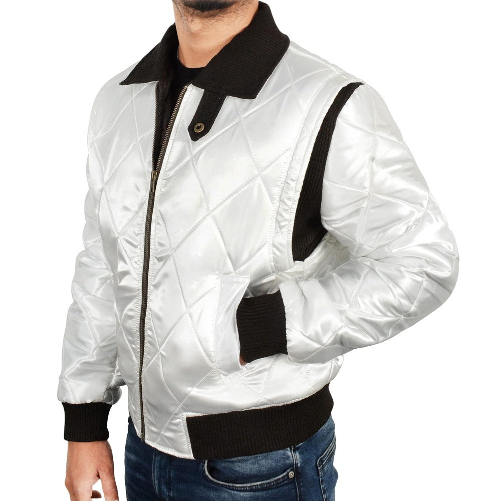 Scorpion Bomber Satin Quilted Costume For Men