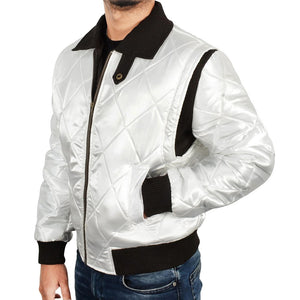 Scorpion Bomber Satin Quilted Costume For Men