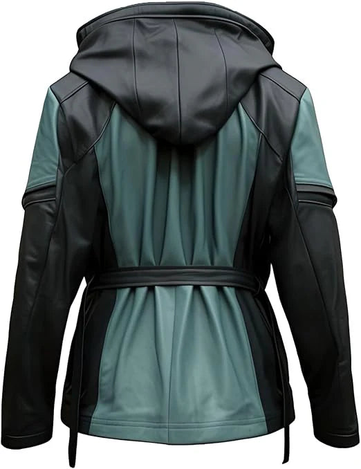 Superior Genuine Sheepskin Hooded Field Leather Jacket for Men