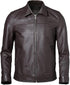 Café Racer Brown Slim fit Motorcycle Premium Lambskin Leather For Men