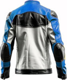Trendy Color Genuine Leather Motorcycle Vintage Cafe Racer Jacket for Men