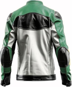 Trendy Color Genuine Leather Motorcycle Vintage Cafe Racer Jacket for Men