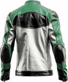 Trendy Color Genuine Leather Motorcycle Vintage Cafe Racer Jacket for Men