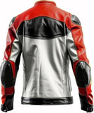 Trendy Color Genuine Leather Motorcycle Vintage Cafe Racer Jacket for Men