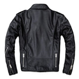 Classic Black Brando Motorcycle Premium Cowhide Leather Jacket for Men